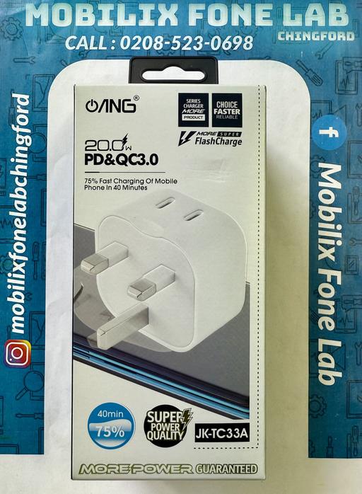 Buy & Sell Highams Park East London - Photos for ANG JK-TC33A Dual PD 20W Fast Plug Charger