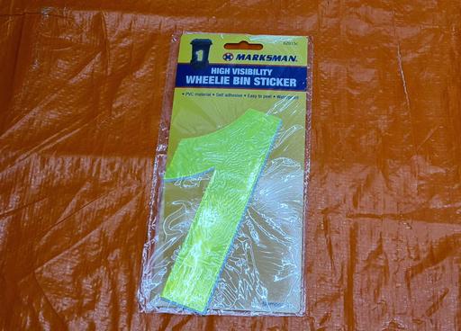 Buy & Sell Yardley Birmingham - Photos for High Visibility Wheelie Bin Sticker Number 1