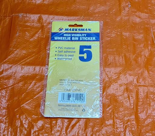 Buy & Sell Yardley Birmingham - Photos for High Visibility Wheelie Bin Sticker Number 5