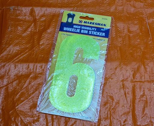 Buy & Sell Yardley Birmingham - Photos for High Visibility Wheelie Bin Sticker Number 6