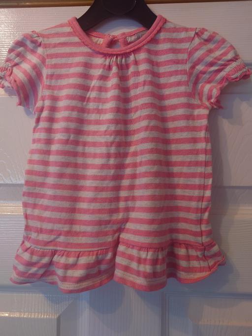 Buy & Sell Woodthorpe Charnwood - Photos for Baby girls pink stripey top size 9-12 months
