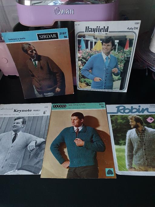 courses Upper Gornal Dudley - Photos for vintage knitting patterns x 5
