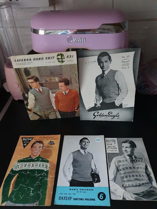 courses Upper Gornal Dudley - Photos for vintage knitting patterns x 5