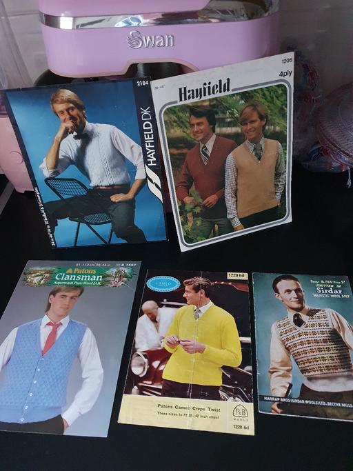 courses Upper Gornal Dudley - Photos for vintage knitting patterns x 5