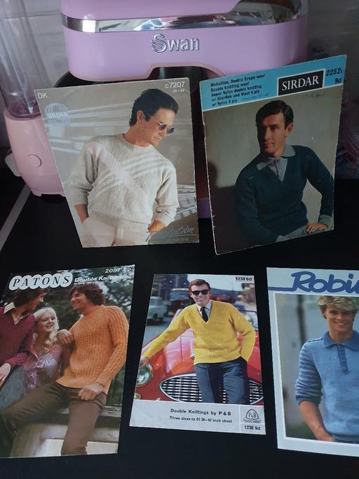courses Upper Gornal Dudley - Photos for vintage knitting patterns x 5