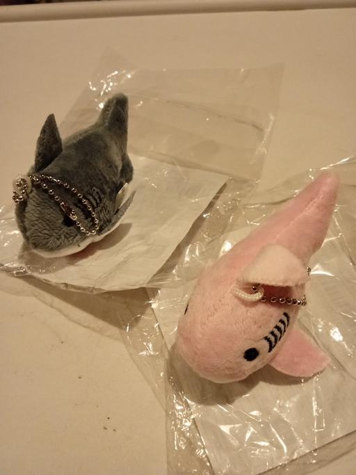 Buy & Sell Horncastle East Lindsey - Photos for 2 soft toy Shark keychains