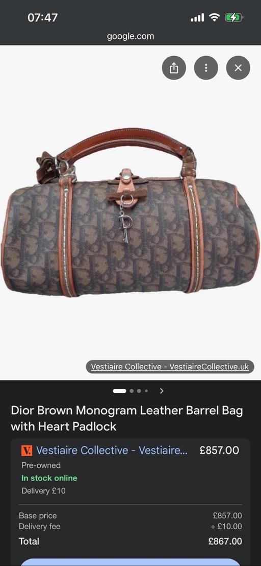 Buy & Sell Bromley East London - Photos for Christian Dior Vintage Handbag