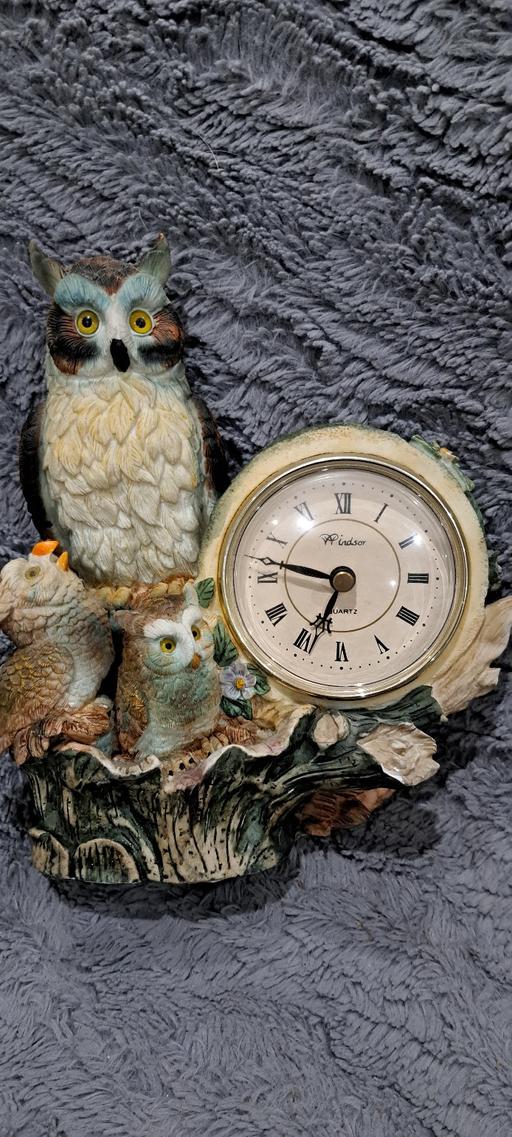 Buy & Sell Sutton Coldfield Birmingham - Photos for Vintage Windsor Owl Mantel Clock Quartz Batte