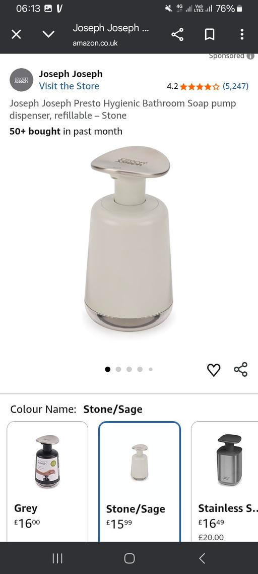 Buy & Sell Brinsford South Staffordshire - Photos for Joseph Joseph luxury Soap Dispenser.