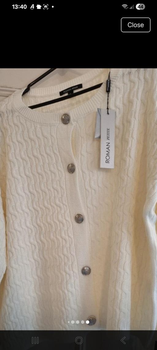 Buy & Sell Addington Village Station South East London - Photos for Roman cable knit cardigan ladies UK18 new £9