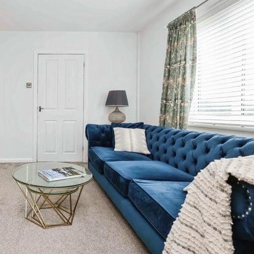Buy & Sell Woodgate Birmingham - Photos for Beautiful Velvet Blue Chesterfield Sofa