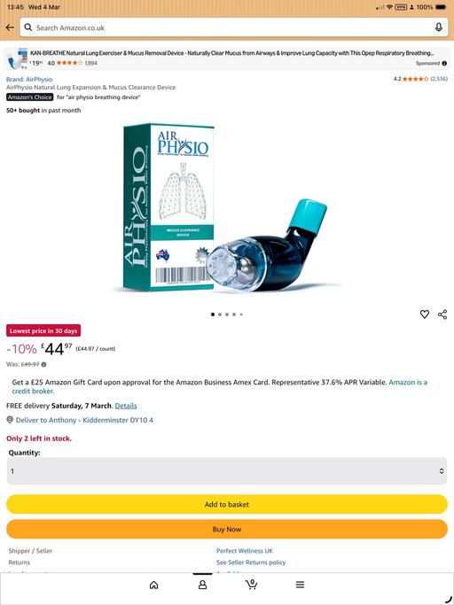 Buy & Sell Summerfield Wyre Forest - Photos for Air Physio Breathing Aid