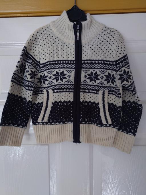 Buy & Sell Woodthorpe Charnwood - Photos for Boys cream/navy cardigan size 3-4 years