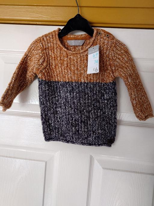 Buy & Sell Woodthorpe Charnwood - Photos for Baby boys mustard/navy jumper size 6-9 months