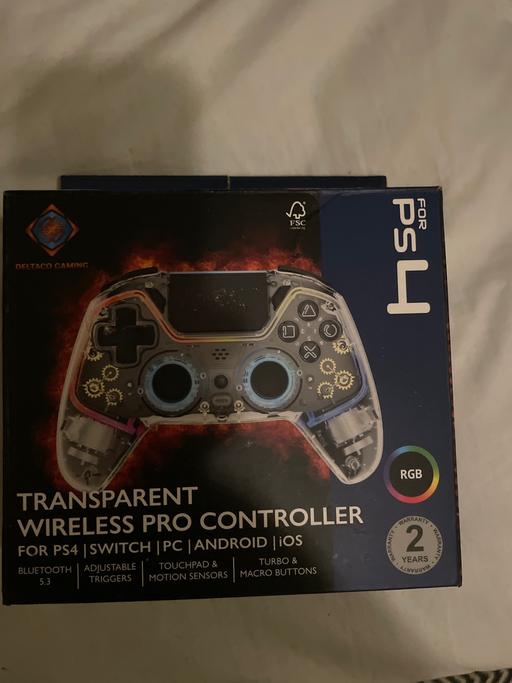 Buy & Sell Kings Heath Birmingham - Photos for New PS4 Transparent Controller (Wireless)