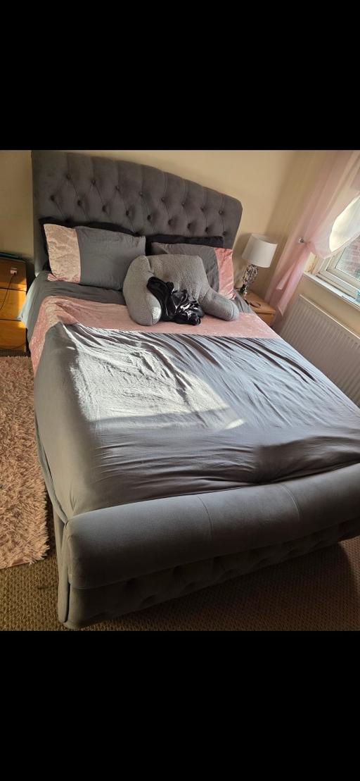 Buy & Sell Rusholme Manchester - Photos for grey ottoman storage bed
