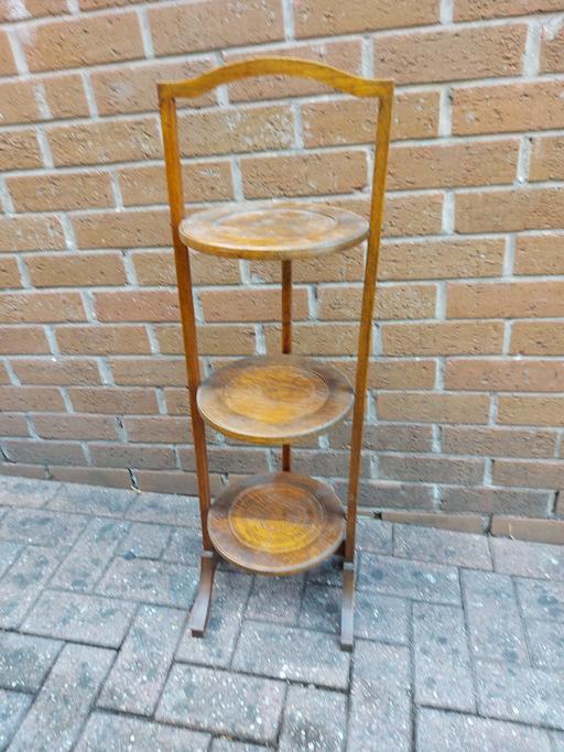 Buy & Sell Kings Norton Birmingham - Photos for Oak foldable cake/ plant/ pot stand
