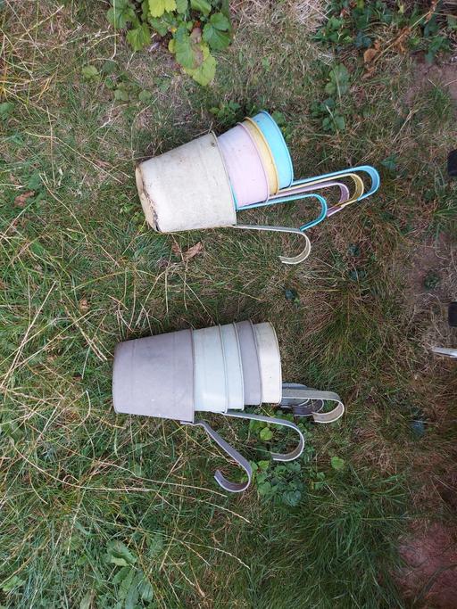 Buy & Sell Kings Norton Birmingham - Photos for Metal flower pots x 10