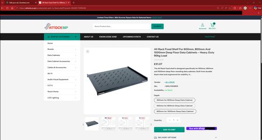 Buy & Sell Millwall East London - Photos for All‑Rack Fixed Shelf, 550mm