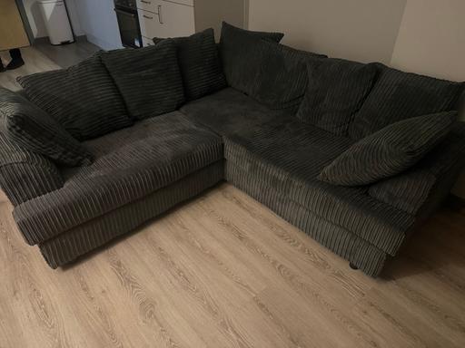 Buy & Sell Birmingham City Centre Birmingham - Photos for Dark Grey L- Shaped Sofa