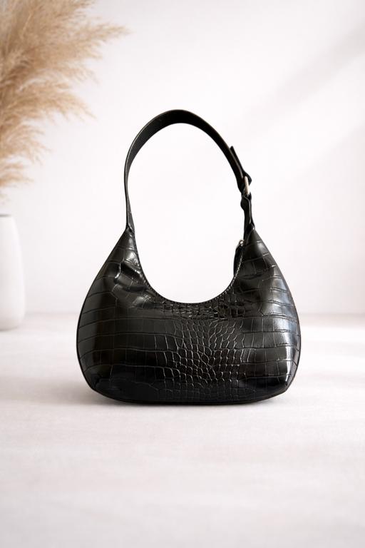 Buy & Sell New Moston Manchester - Photos for Black Croc Embossed Shoulder Bag – Y2K Style