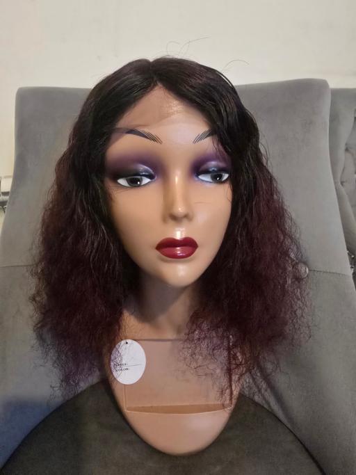 Buy & Sell Oadby Oadby and Wigston - Photos for Burgundy Ombre Curly Lace Front Wig Human Hai