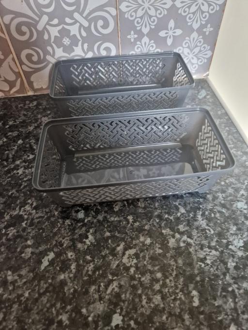Buy & Sell Leicester City Centre Leicester - Photos for 2 mini storage baskets