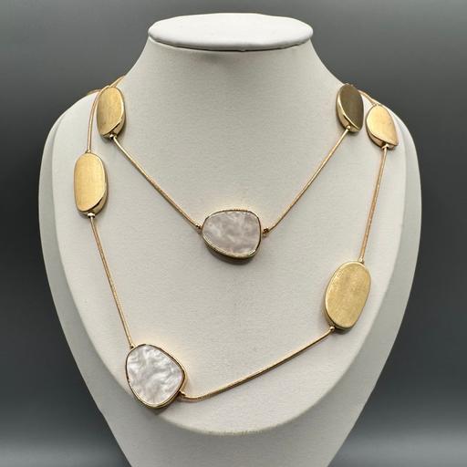 Buy & Sell Greet Birmingham - Photos for Attractive Matt Gold & Pearlised Inlay Neckla