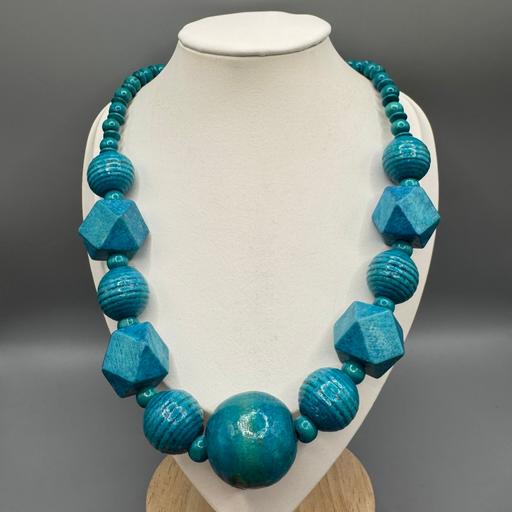 Buy & Sell Tyseley Birmingham - Photos for Chunky Turquoise Wooden Boho Necklace
