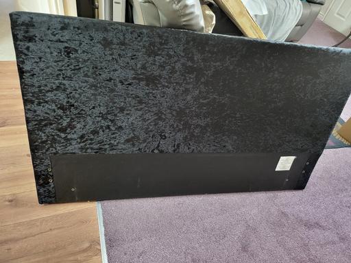 Buy & Sell Healey Rochdale - Photos for Berlin fabric ottoman bed. Black crushed velv