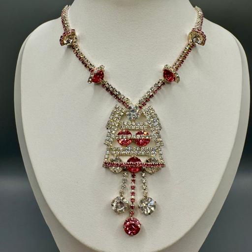 Buy & Sell Tyseley Birmingham - Photos for Sparkling Pink & Clear Crystal Necklace