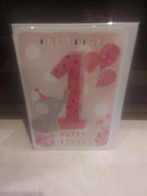 Buy & Sell Aldridge Walsall - Photos for GIRLS 1ST BIRTHDAY CARD
