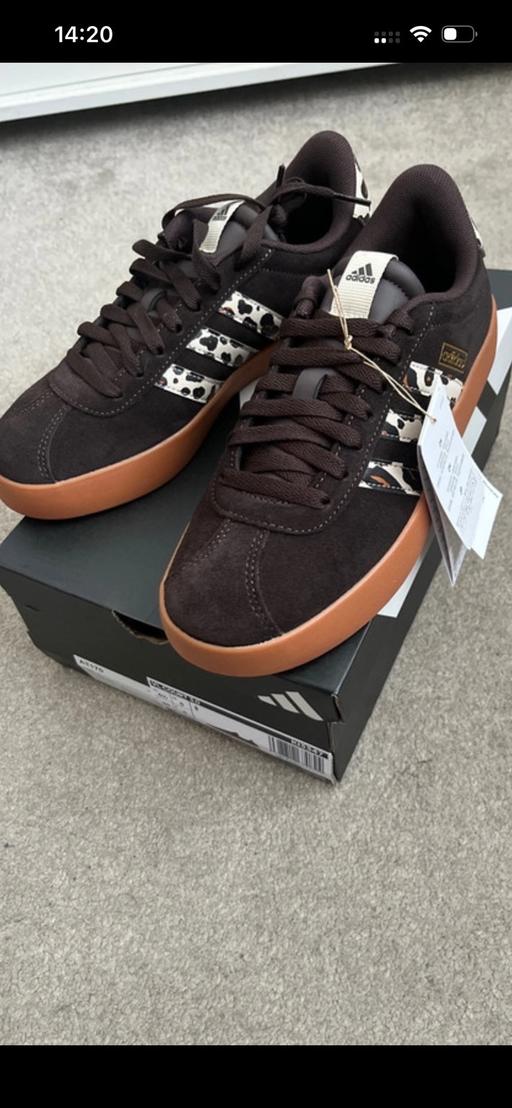 Buy & Sell Mansfield Town Centre Mansfield - Photos for Adidas VL Court leopard print trainers size 5