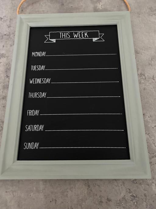 Buy & Sell Whiston Knowsley - Photos for Week day chalk board