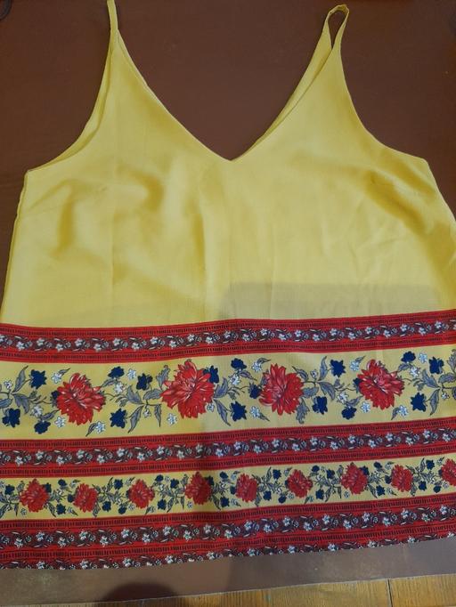 Buy & Sell Radcliffe Bury - Photos for ladies mustard/red floral top size 12