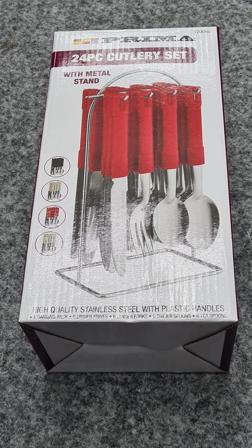 Buy & Sell Yardley Birmingham - Photos for 24‑Piece Cutlery Set with Metal Stand