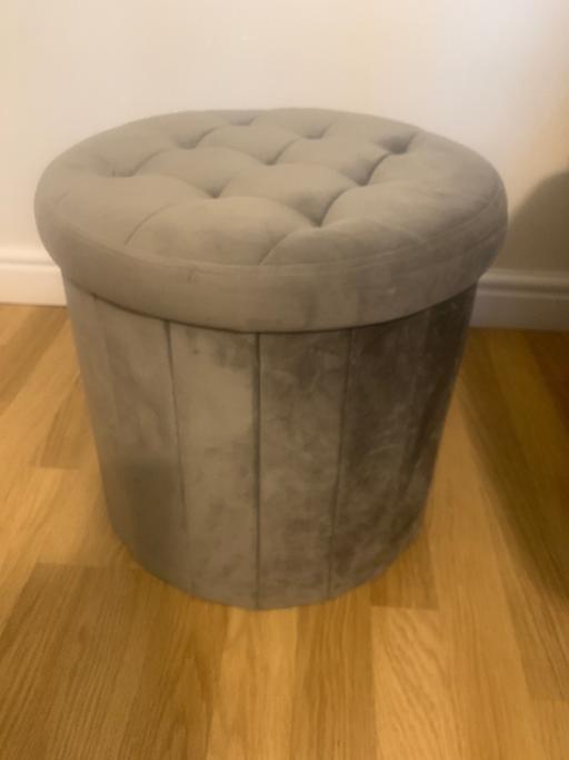 Buy & Sell Woodcross Wolverhampton - Photos for Grey Pouffe seat ottoman 