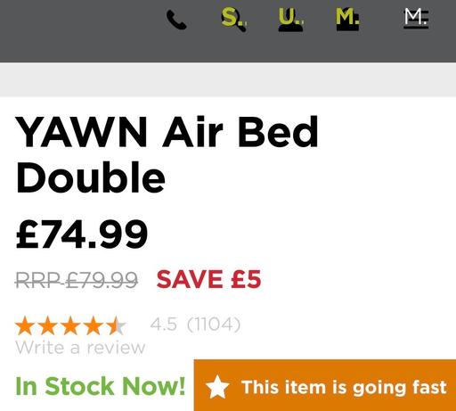 Buy & Sell Northumberland Park North London - Photos for Yawn Airbed.. Superior airbed NEW