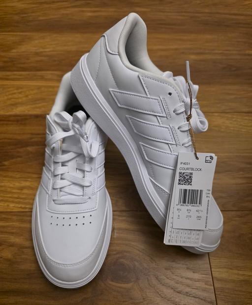Buy & Sell Portsmouth City Centre Portsmouth - Photos for adidas Off White Courtblock Trainers Size 8.5