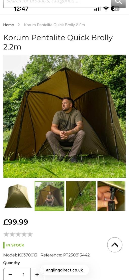 Buy & Sell Balsall Heath Birmingham - Photos for Koran fishing brolly