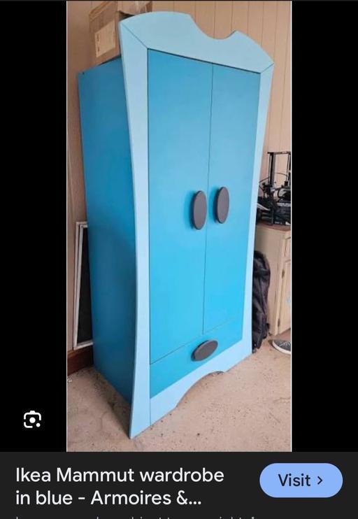 Buy & Sell Woodcross Wolverhampton - Photos for IKEA mammut blue wardrobe
