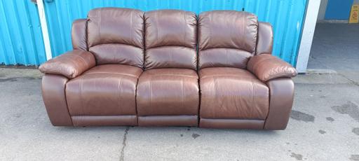 Buy & Sell Cheslyn Hay South Staffordshire - Photos for Large Brown Leather Reclining Sofa