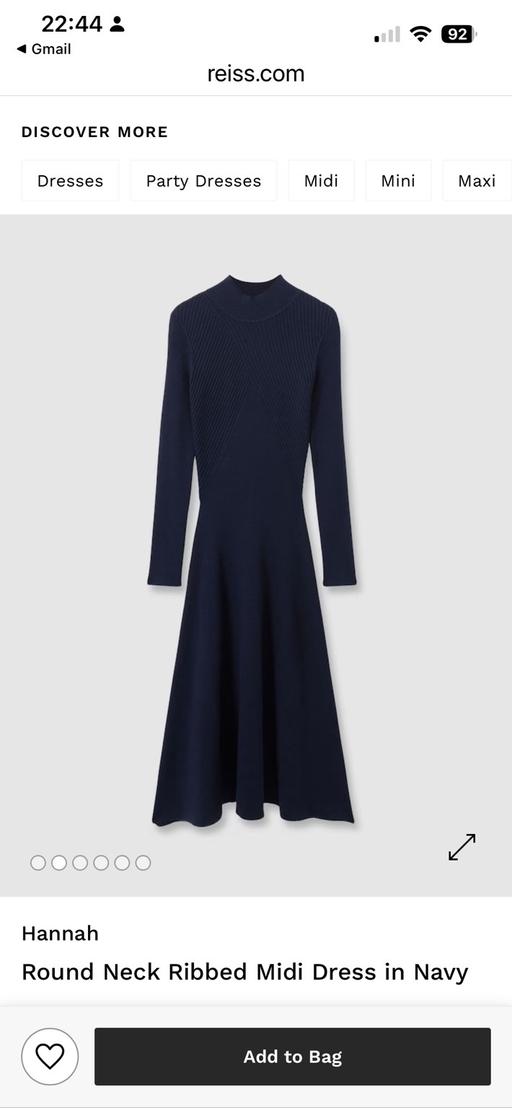 Buy & Sell Frogmore St. Albans - Photos for REISS HANNAH NAVY DRESS- new with tags