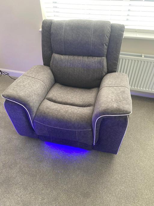 Buy & Sell Coventry City Centre Coventry - Photos for Electric recliner single fabric chair-Grey