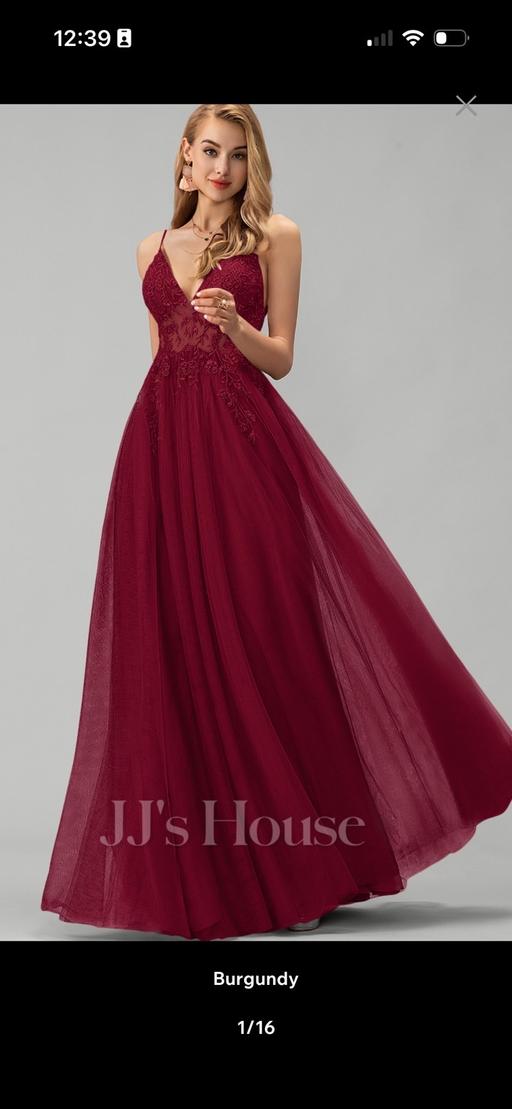 Buy & Sell Gillingham Medway - Kent - Photos for Prom burgundy JJ’s house dress size 10