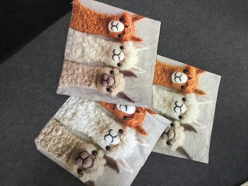 Buy & Sell Bentley Walsall - Photos for 3 Llama cushion covers 16x16”