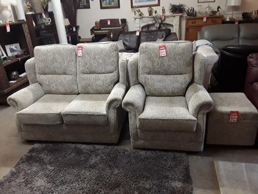 Buy & Sell Saint Pauls Trading Estate Tameside - Photos for Reversible grey fabric sofa, armchair & pouf