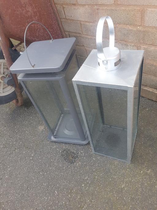 Buy & Sell Pensnett Dudley - Photos for 2 , IKEA 18 inch Tall Metal Lanterns , Good.