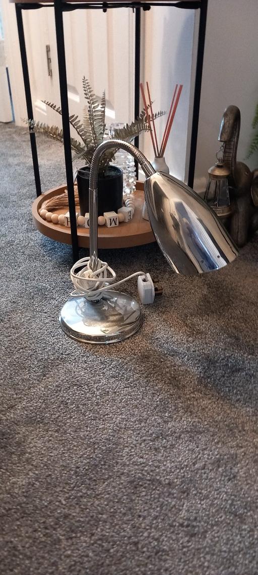 Buy & Sell Bassaleg Newport - Wales - Photos for Chrome Metal Gooseneck Lamp.