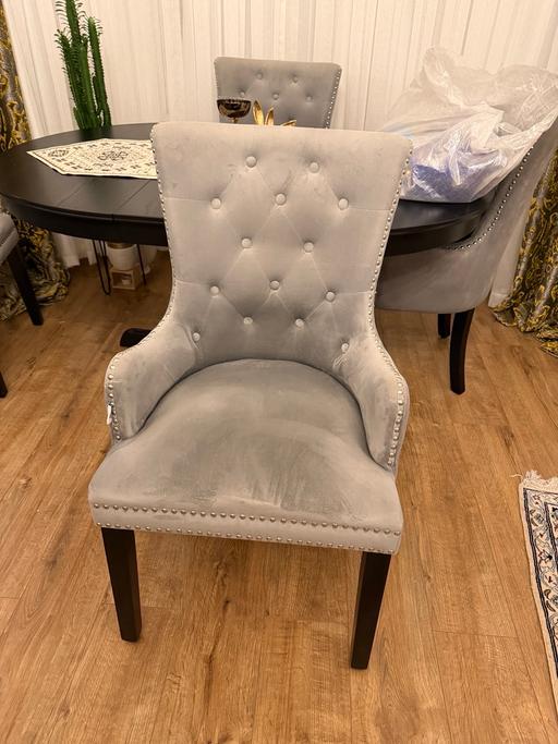 Buy & Sell Kensington and Chelsea Central London - Photos for Luxury grey dining table chair x5